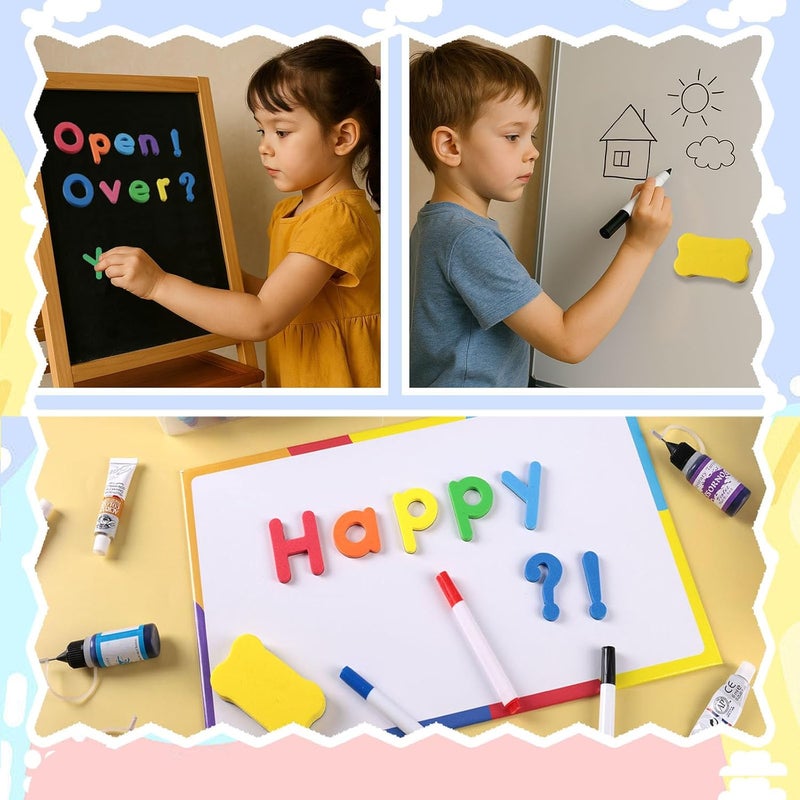 LovesTown Magnetic Alphabet Letters Set for Toddlers, Educational Learning Kit with Double-Sided Board and Storage Box, 234 PCS - Image 2